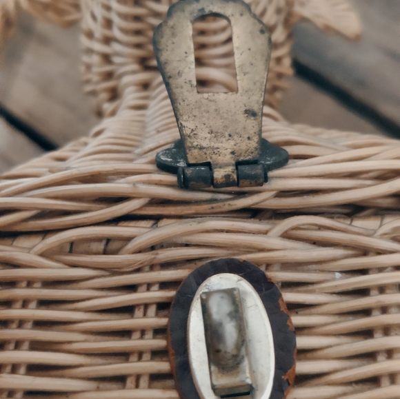 50s epic Monkey wicker purse by Simon authentic vintage RARE 1950s mid century - Picture 14 of 14